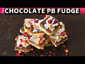 Chocolate PB Barfi Fudge | Diwali Sweet Recipe