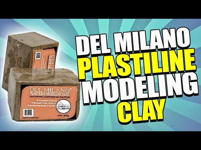 Del Milano Plastiline (Plasticine) Sulfur Free Non Hardening Modeling Clay  