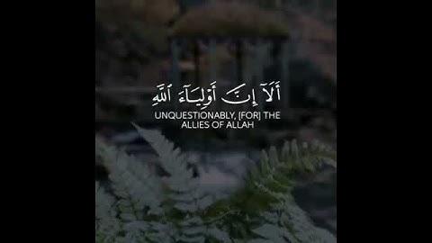 مقطع من سورة يونس 🍃 القارئ ؛ سعد الغامدي