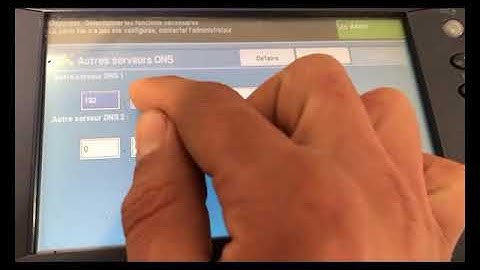 change adresse ip xerox phaser 3536 MFP