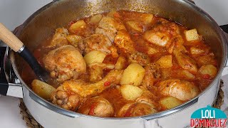 Guiso de pollo con patatas. Saludable y delicioso guiso que resulta muy fácil de hacer y rinde mucho image