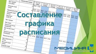 картинка: Основные принципы работы в модуле регистратуры (Часть1. Составление графика расписания)