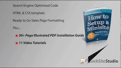 Free Minisite Template