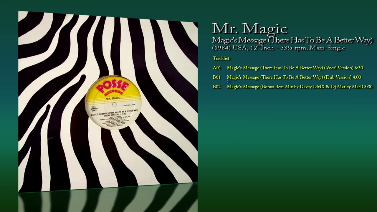 Mr. Magic (1984) Magic's Message (There Has To Be A Better Way