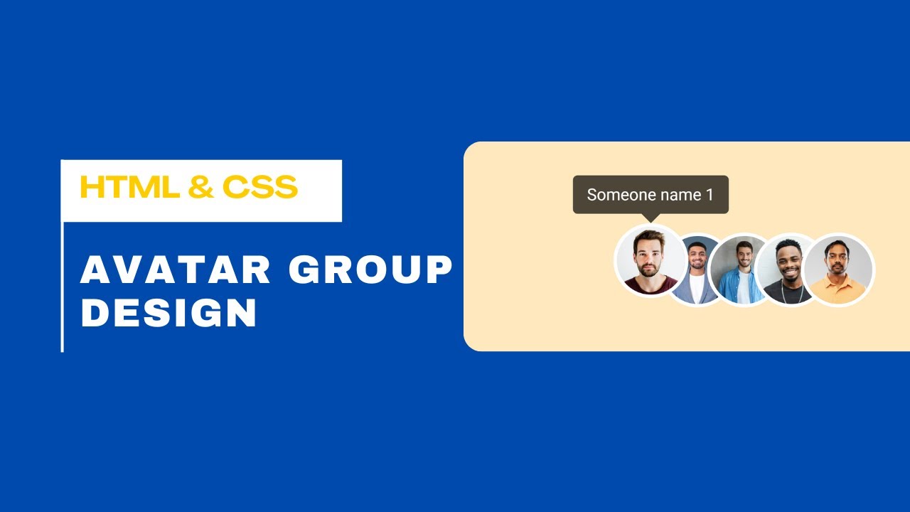 Avter Html Avatar Group Design with HTML & CSS - YouTube