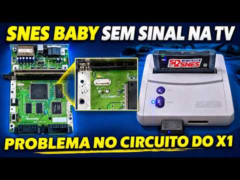 SUPER NINTENDO BABY REPAIR NO TV SIGNAL - X1 CRYSTAL CIRCUIT ISSUE!