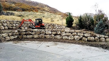 Boulder retaining wall contractor in Utah
