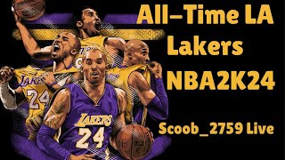 NBA 2k24 All-Time LA Lakers Squads Gameplay featuring @truehalloffamebuilds & @Made_In_MCMXCI