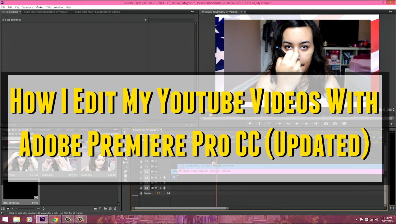 How I Edit My Youtube Videos with Adobe Premiere Pro CC (Updated) - YouTube