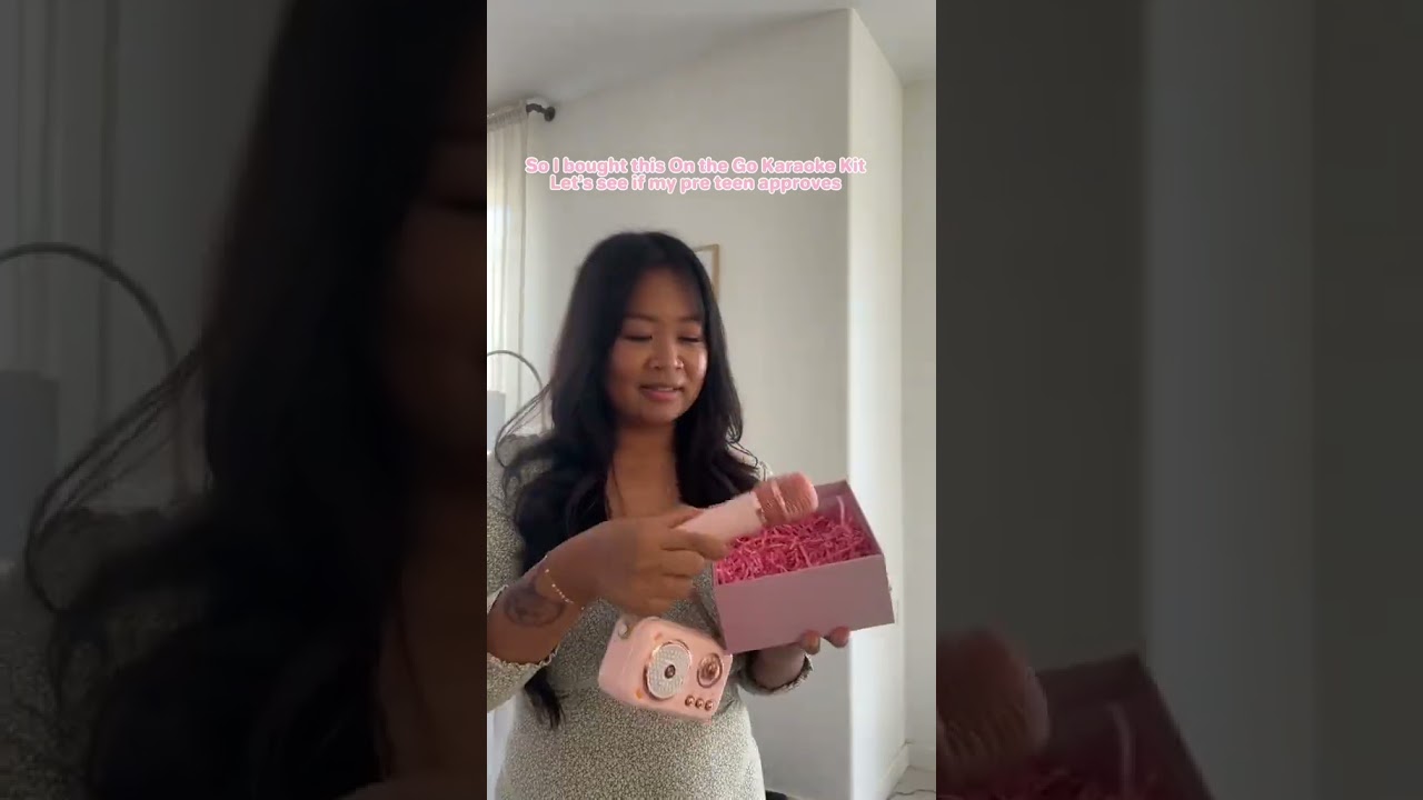 Karaoke Party Ideas for Pre-Teens: Watch Her Test the Mini Karaoke Set!  