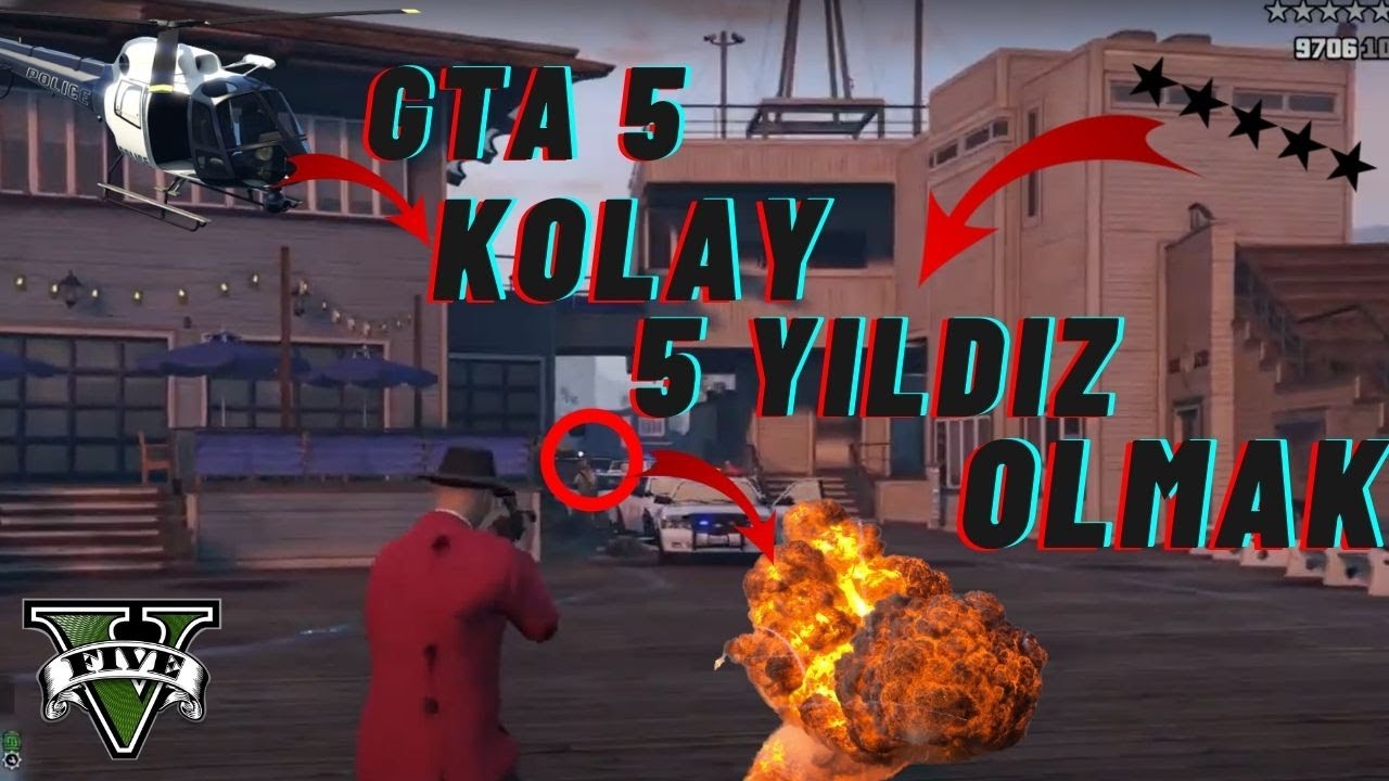 GTA 5 EN KOLAY 5 YILDIZ OLMA TAKTİĞİ?! YouTube