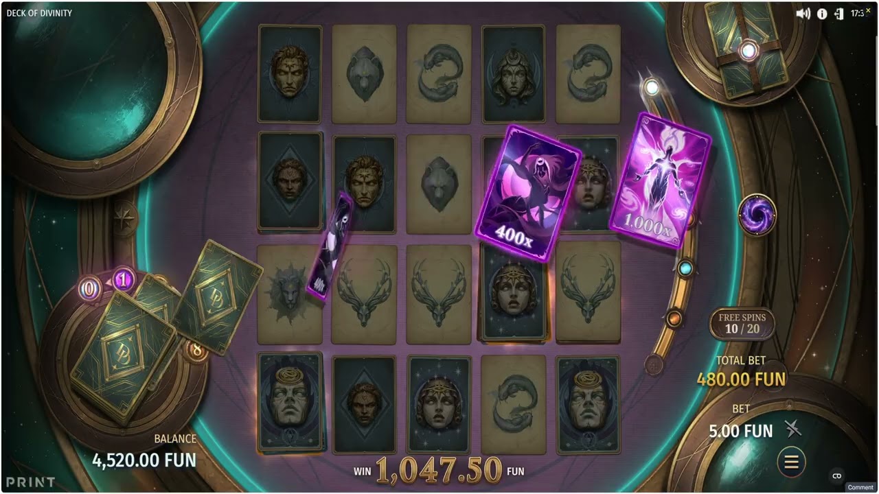 💥 DECK OF DIVINITY (PRINT STUDIOS) 💥 HUGE WIN! 💥 NEW SLOT! 💥