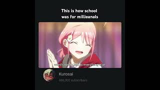 this is how school was for millennials