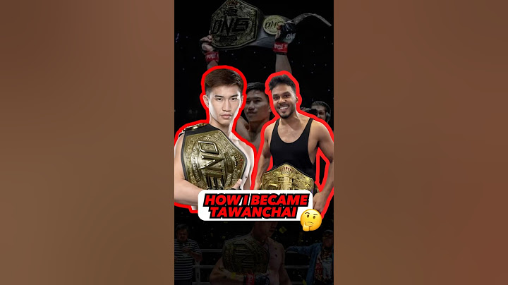 How I got Tawanchai’s One Championship belt without fighting Superbon