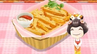 How To Make French Fries Learn To Cook With Cooking Mama Cartoon For Kids Children Toddler