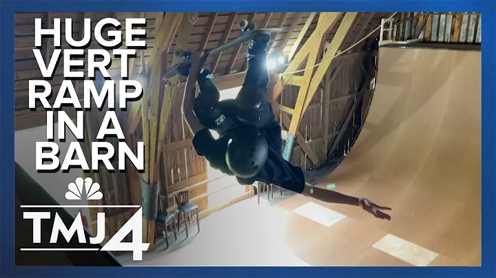 News reporter drops in on 13.5 foot vert ramp