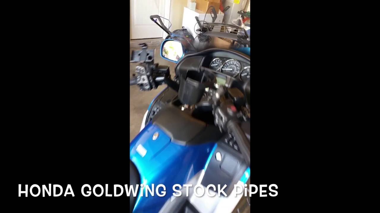 Goldwing Stock Exhaust compared to TBR (Two Brothers Racing) Exhausts