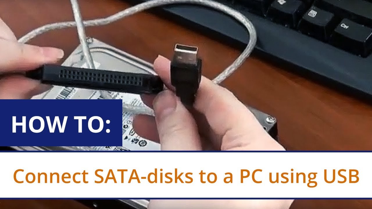 How to connect SATA disks to a using USB SATA IDE adapter YouTube