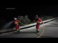 Hundreds of firefighters battle a wildfire in Almeria, Spain