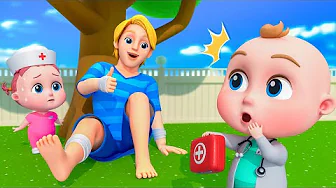 Daddy Got a Boo Boo! - Nursery Rhymes & Kids Songs | Baby SumoCoco