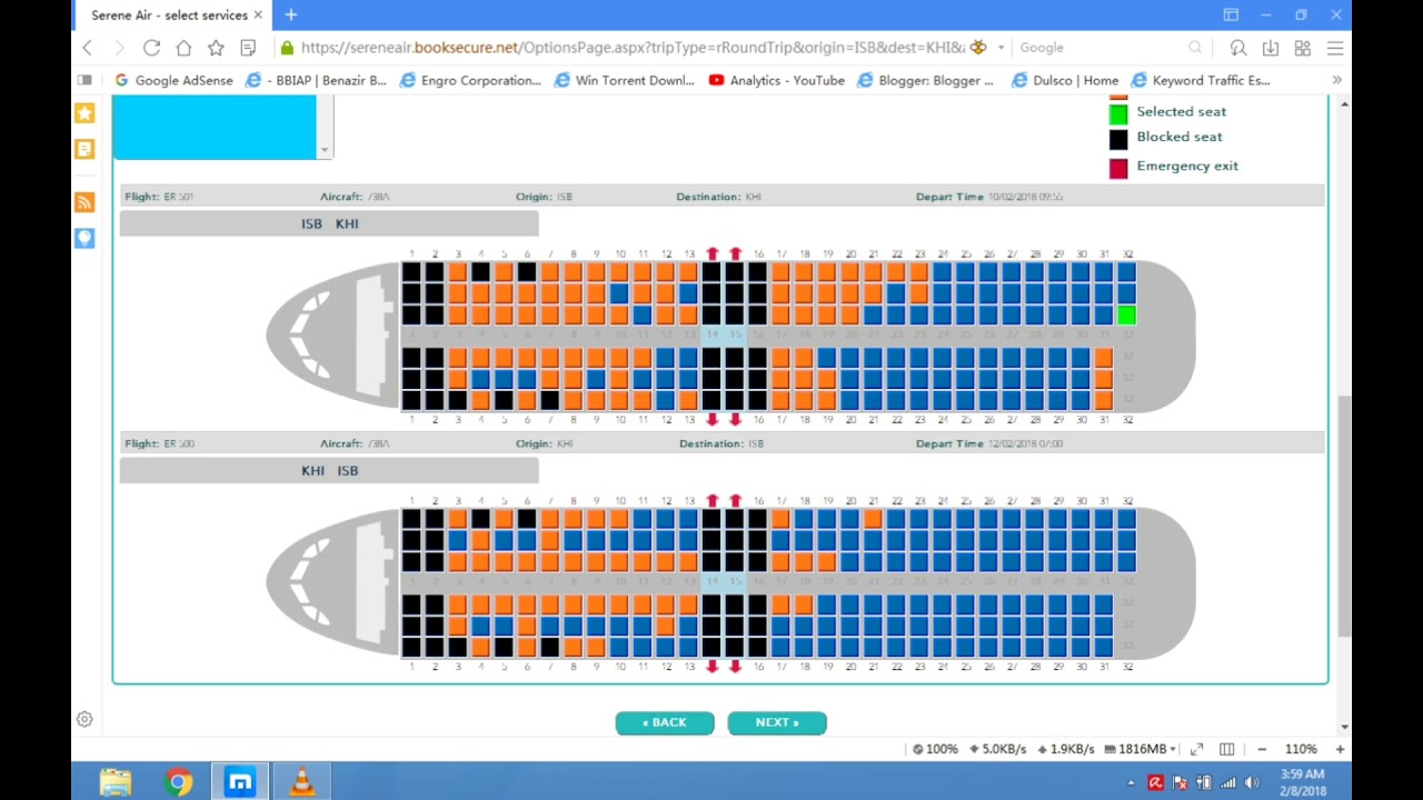 Serene air booking