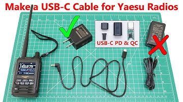 How to Make a USB-C Charging Cable for Yaesu FT-3D & FT-5D Radios | DIY Power Solution