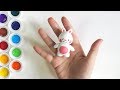 Air dry clay tonton friends tutorial  coloring 1  chew chew tv