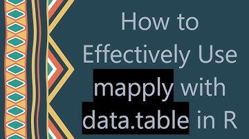 How to Effectively Use mapply with data.table in R