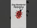 Easy thumbprint diy 🐞 #crafted ladybug# thumbprintart#trendingreels#l#easycraft#anayavideo#kidsvideo