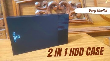 Live Tech 2 in 1 HDD Case |  2.5/3.5 HDD Case