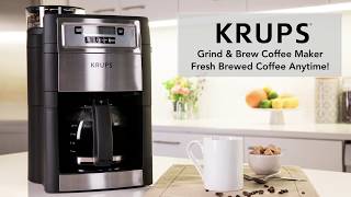 Krups Grind & Brew 10 cup Coffee Maker 