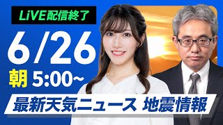 ウェザーニュースの配信のサムネイル画像