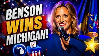 Jocelyn Benson Declares Victory in Michigan Governor Primary 🚨 #maganews #viral #trending 