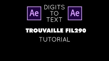 AFTER EFFECTS TUTORIAL | NUMBERS TO LETTERS |