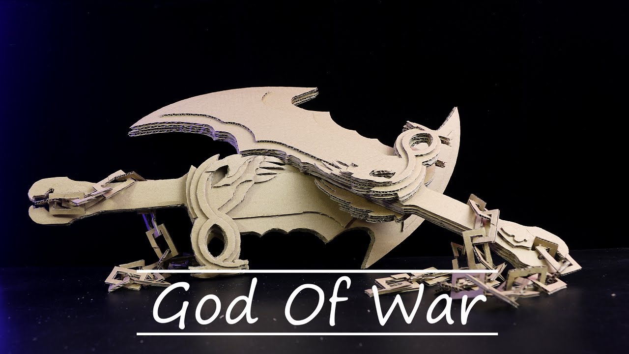 God Of War 2021 Making Blade of Chaos Cardboard DIY YouTube