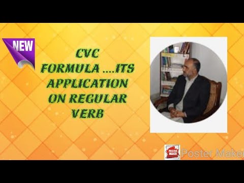 Cvc Formula One CVC FORMULA .... its application on regular verb - YouTube