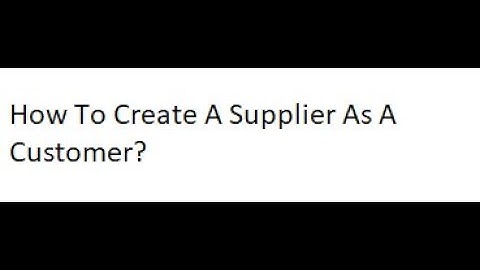 Creating a Supplier as a Customer in Oracle Cloud ERP