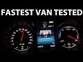 Mercedes EQV acceleration and noise test