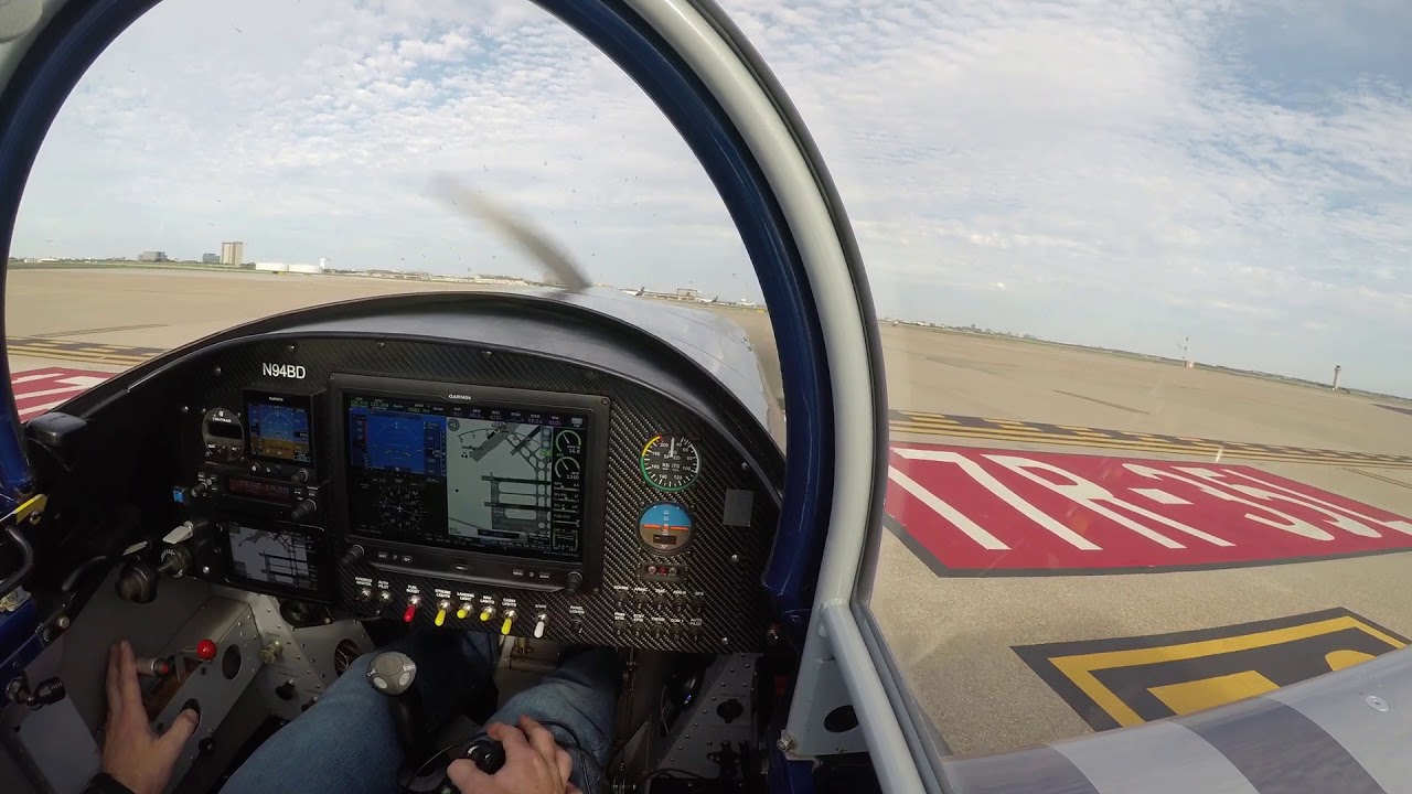 RV-8 takeoff at DFW