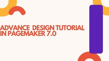 Advance Design Tutorial In Pagemaker 7.0 | advanced design pagemaker me kese banaye.