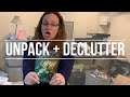 Unpack + Declutter || these 4 boxes are hard to declutter