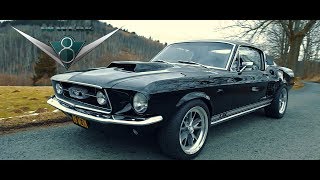 V8 Werk 1967 Ford Mustang Fastback Gt Klappenauspuff Sound Musclecar Restauration Youtube