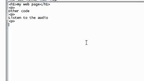 How to add audio with player controls to your site