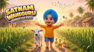 Say Waheguru while explores the World 🙏 | Satnam Waheguru Simran for Kids | Gratitude Routine