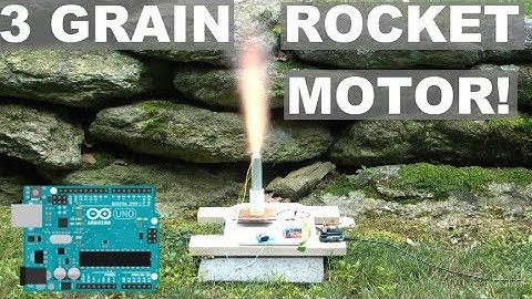 A Massive Three Grain Rocket Motor - Arduino Static Thrust Test Stand - Elementalmaker