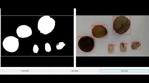 Nut classification program based on a SVM algorithm using OpenCV, C++ and Qt.