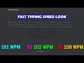 101 WPM VS 102 WPM VS 109 WPM Computer Keyboard Typing Speed Look #typing #raushantypingmaster