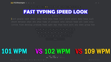 101 WPM VS 102 WPM VS 109 WPM Computer Keyboard Typing Speed Look #typing  #raushantypingmaster