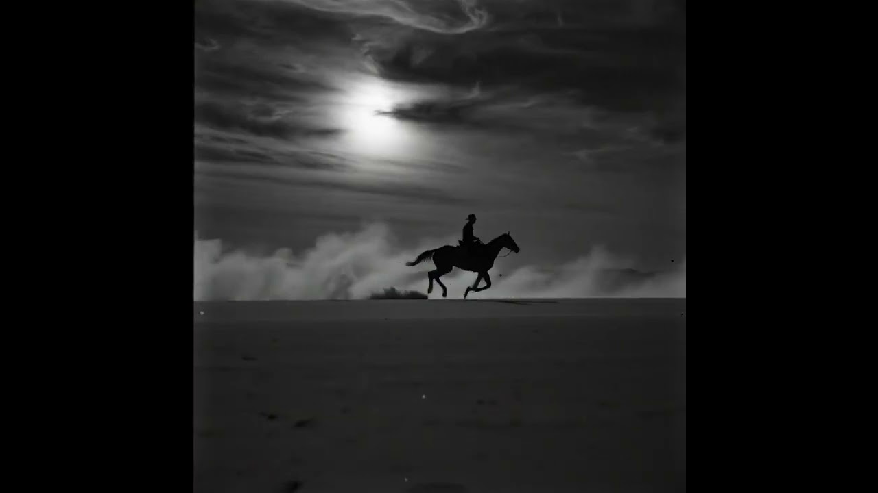 Dust storm rising, boots kicked free