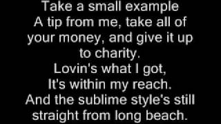 Sublime-What i got Lyrics chords